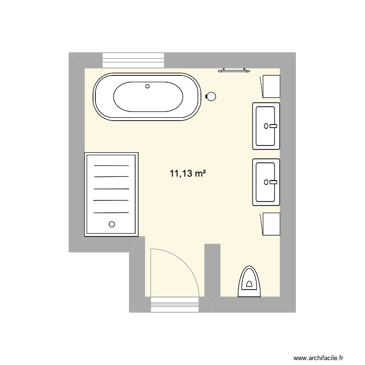 Salle de bain maison 2. Plan de 0 pièce et 0 m2