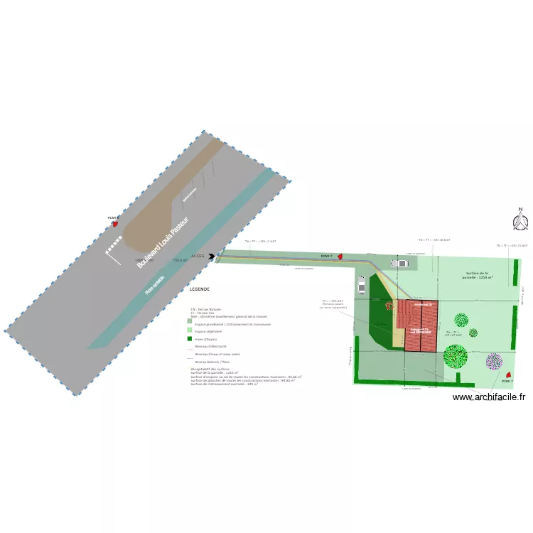 PLAN MASSE ACTUEL 0807. Plan de 