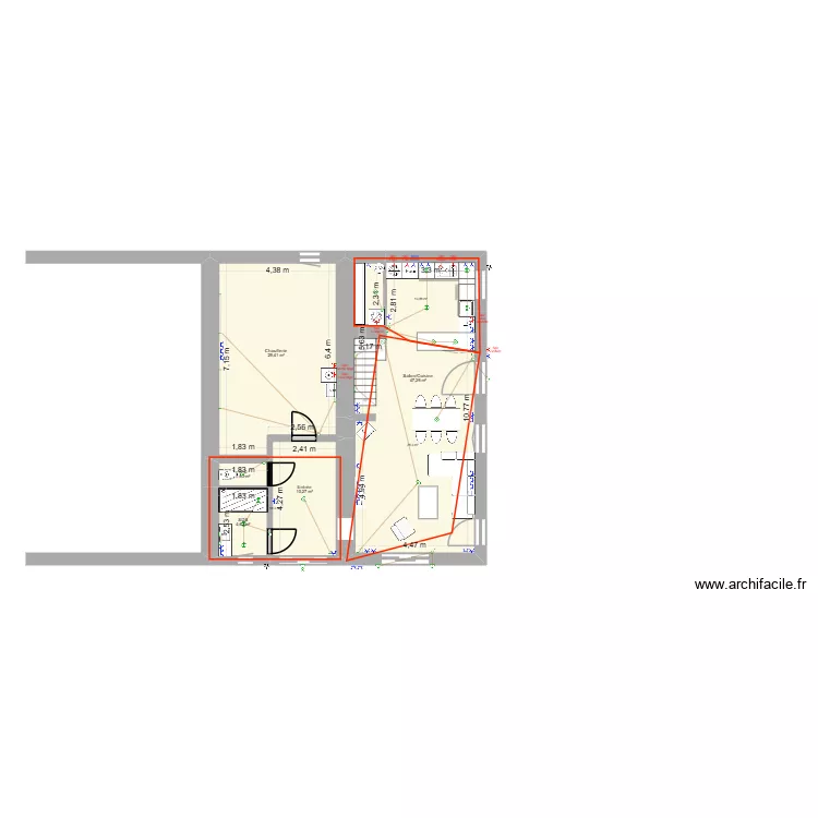 Maison-sauvegarde2. Plan de 14 pièces et 293 m²