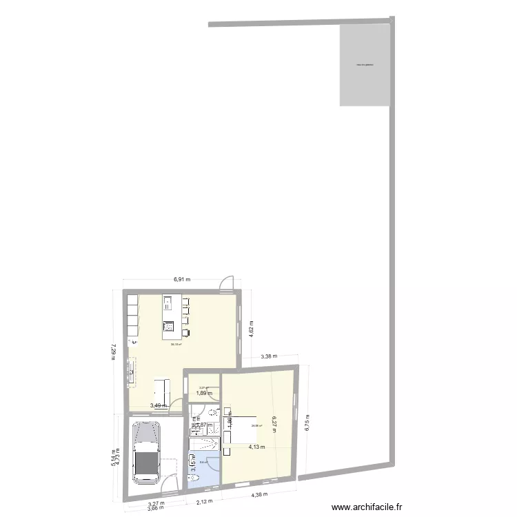 Susana 4. Plan de 4  et 72 m²