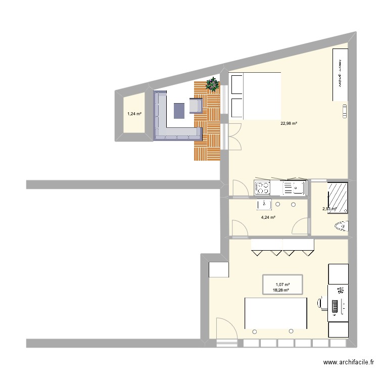 80 Duh. Plan de 0 pièce et 0 m2