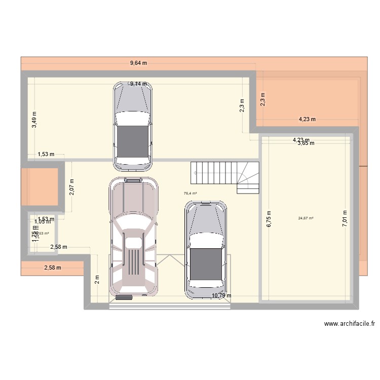 Viviers 2. Plan de 12 pièces et 335 m2
