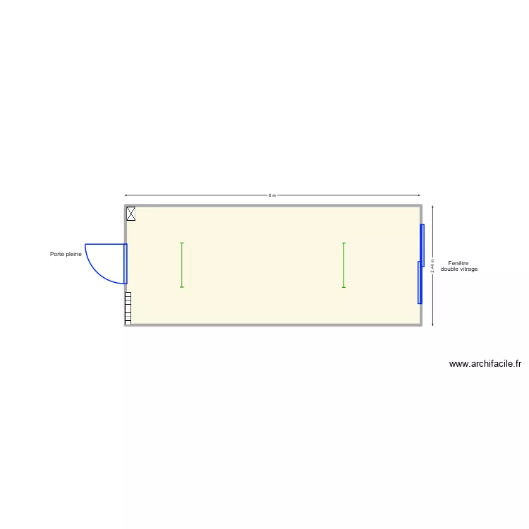 N 588 Déclassé. Plan de 1 et 14 m² N 588 Déclassé. Plan de 1 et 14 m²