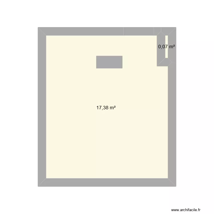 boutique lagny. Plan de 2  et 17 m²