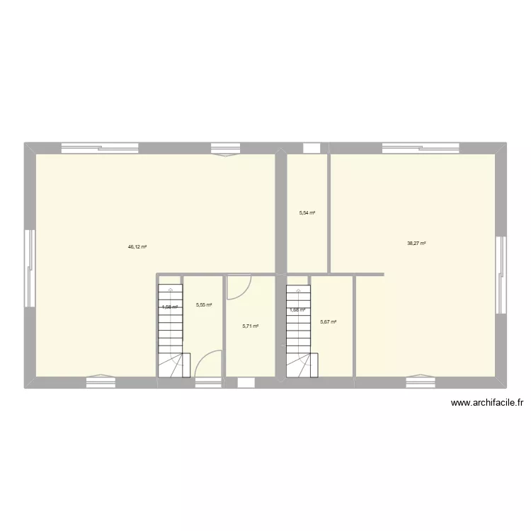 yorres. Plan de 27  et 218 m²