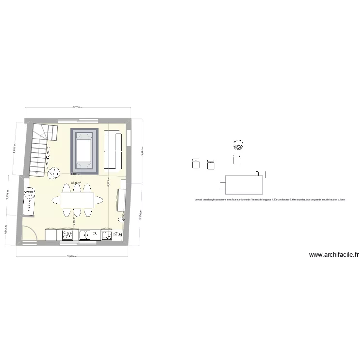 lejuez 20-01-2026. Plan de 1  et 34 m²