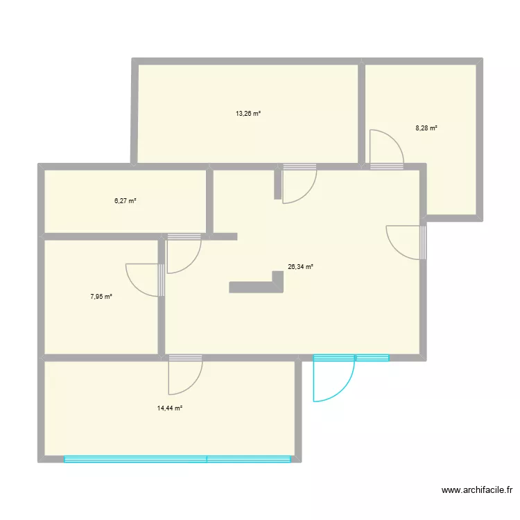 MONDORF V1. Plan de 4 et 77 m² MONDORF V1. Plan de 4 et 77 m²