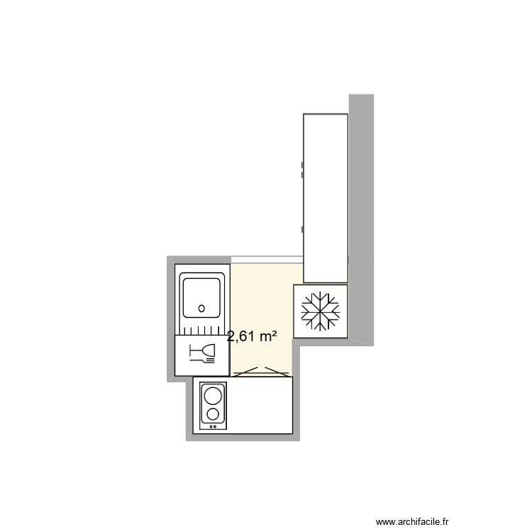 Cuisine Shalimar. Plan de 0 pièce et 0 m2