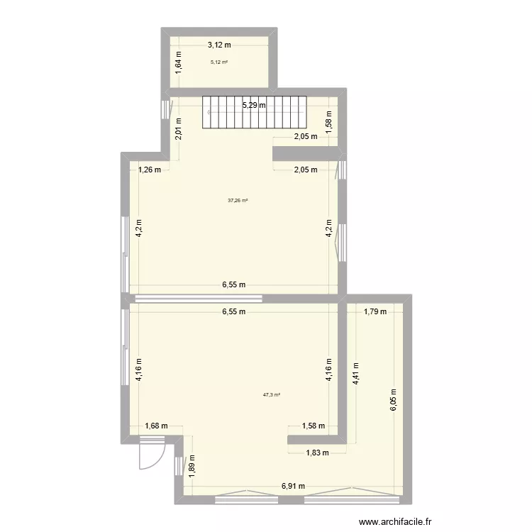 Chanteperdrix RDC final. Plan de 3 et 90 m² Chanteperdrix RDC final. Plan de 3 et 90 m²