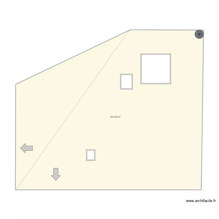 plan_toiture_avant_2. Plan de 1 et 114 m² plan_toiture_avant_2. Plan de 1 et 114 m²