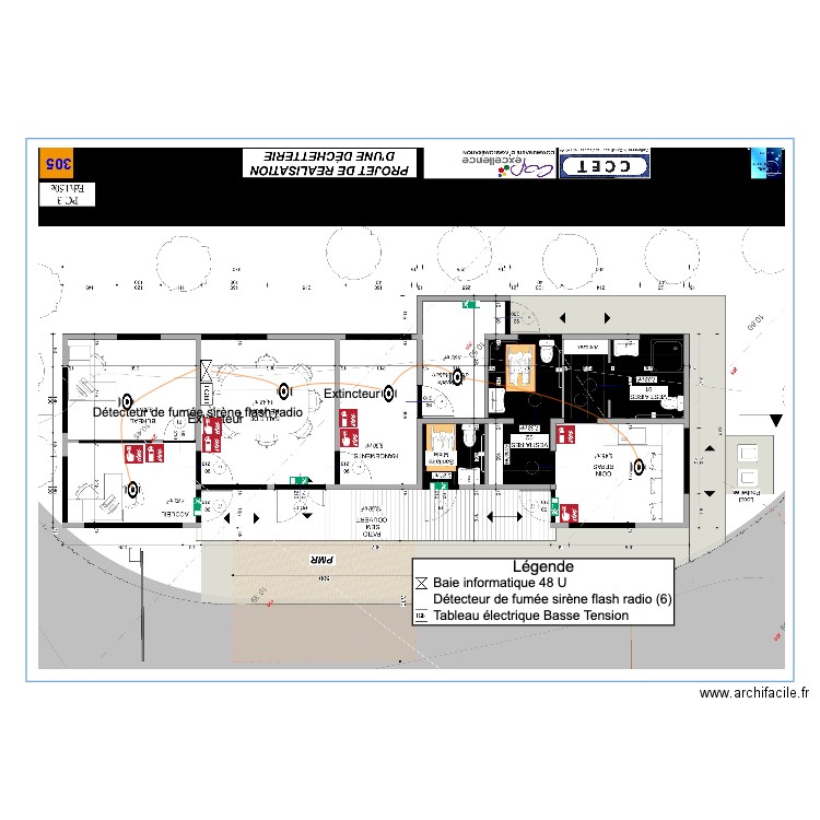 DECHETTERIE CAP EXCELLENCE INCENDIE. Plan de 0 pièce et 0 m2