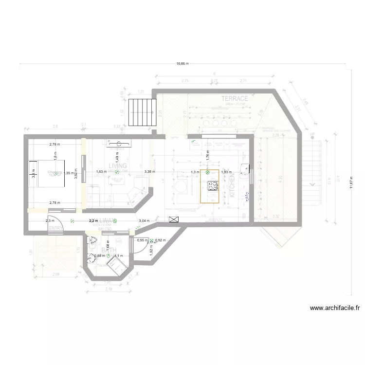 Friars bay Jean Marc. Plan de 2 et 13 m² Friars bay Jean Marc. Plan de 2 et 13 m²