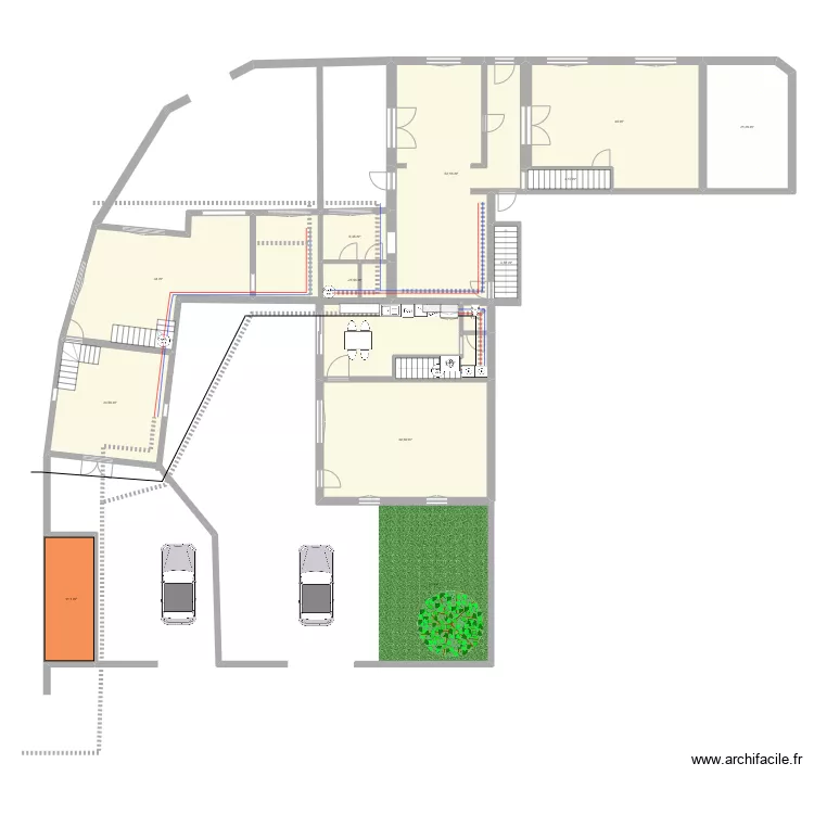 maison mamie bureau 3.3. Plan de 