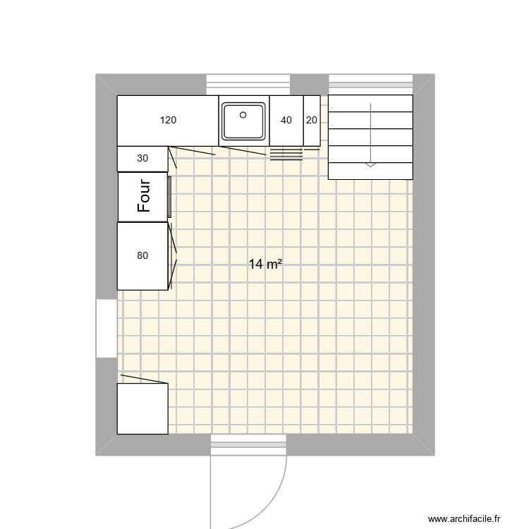 Grangier Cuisine. Plan de 0 pièce et 0 m2