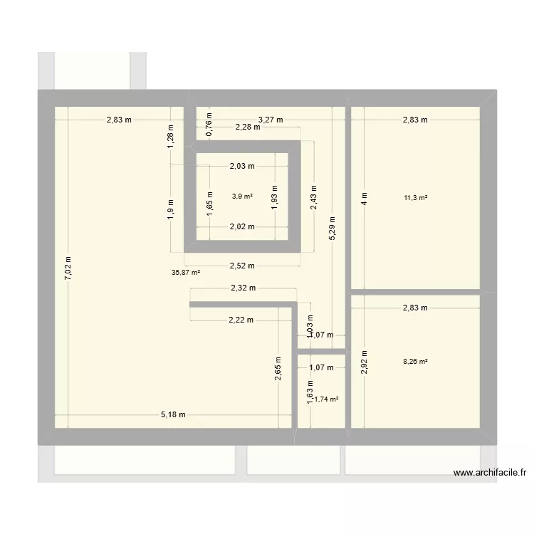 immeuble ivry. Plan de 