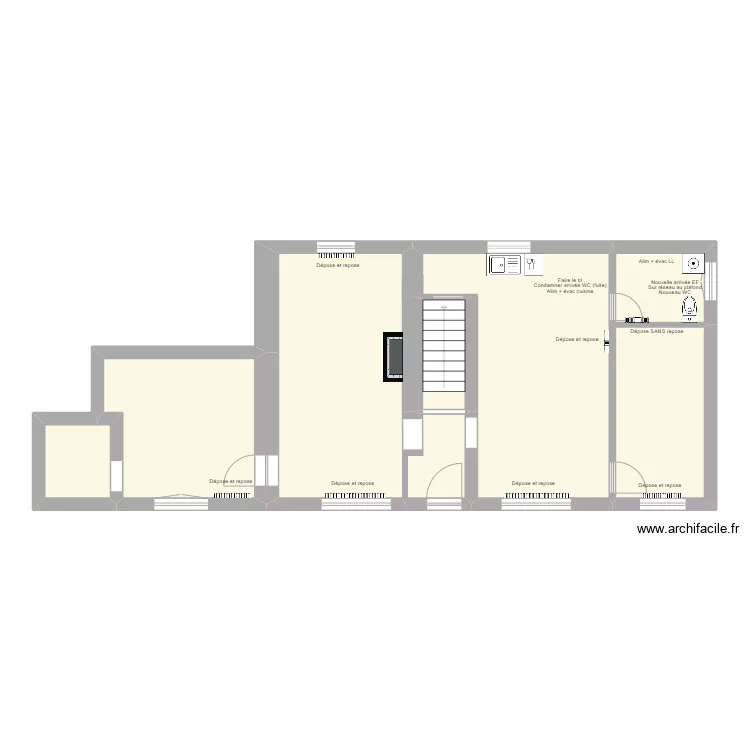 Valencogne - Plomberie. Plan de 