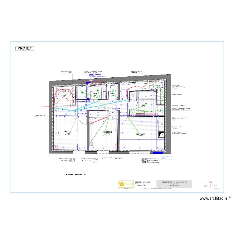 LORILLOU R+1. Plan de 0 pièce et 0 m2