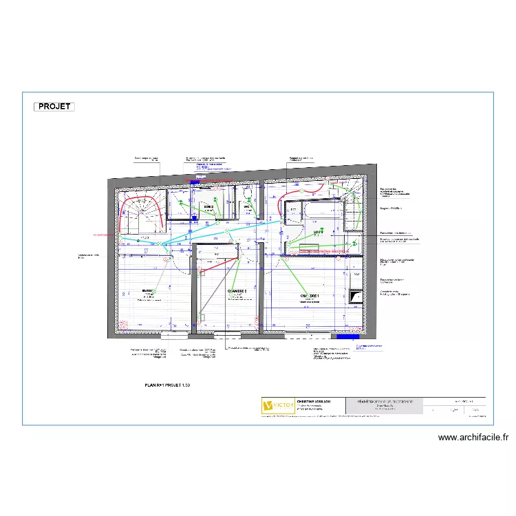 LORILLOU R+1. Plan de 