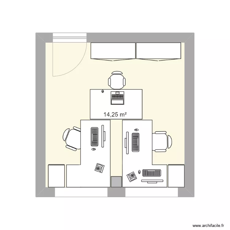 bureau. Plan de 