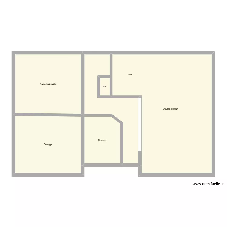 maison printemps. Plan de 