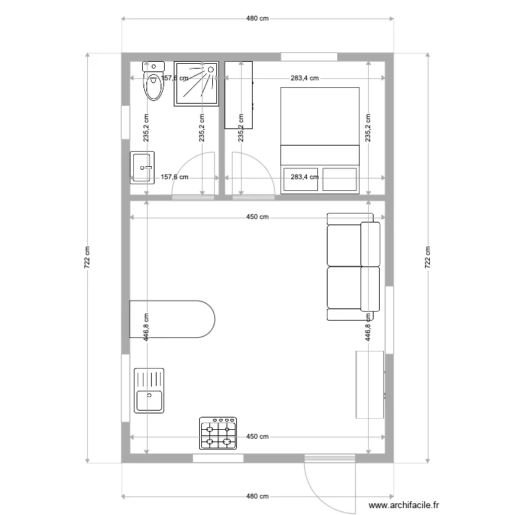 Jean Paul 3. Plan de 3  et 30 m²