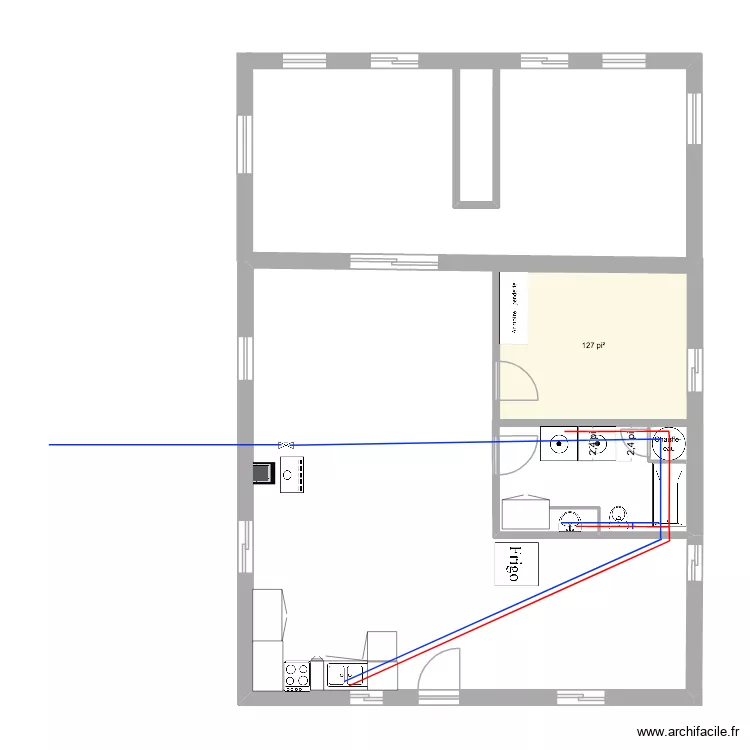 Maison Roger 1. Plan de 1 et 12 m² Maison Roger 1. Plan de 1 et 12 m²