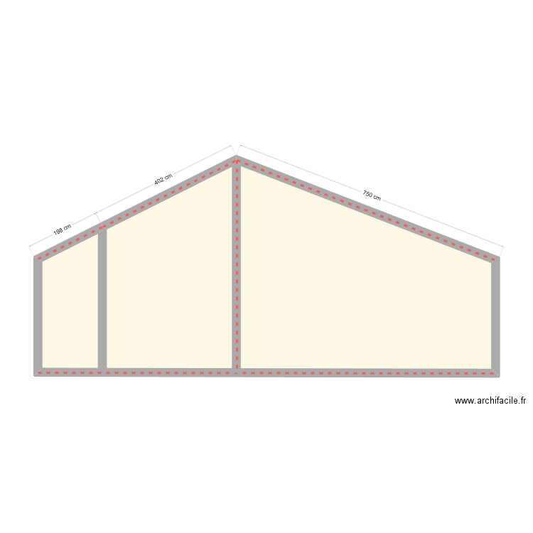 rigny. Plan de 1 pièce et 48 m2