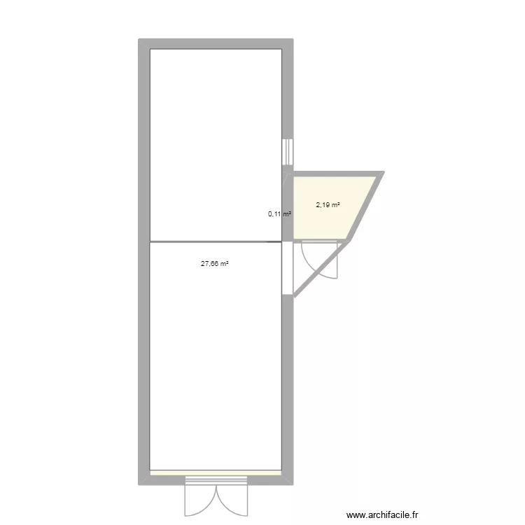 retau. Plan de 3 Pièces et 30 m² retau. Plan de 3 Pièces et 30 m²