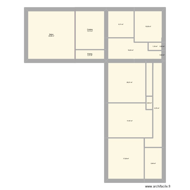 keracher rdc. Plan de 0 pièce et 0 m2
