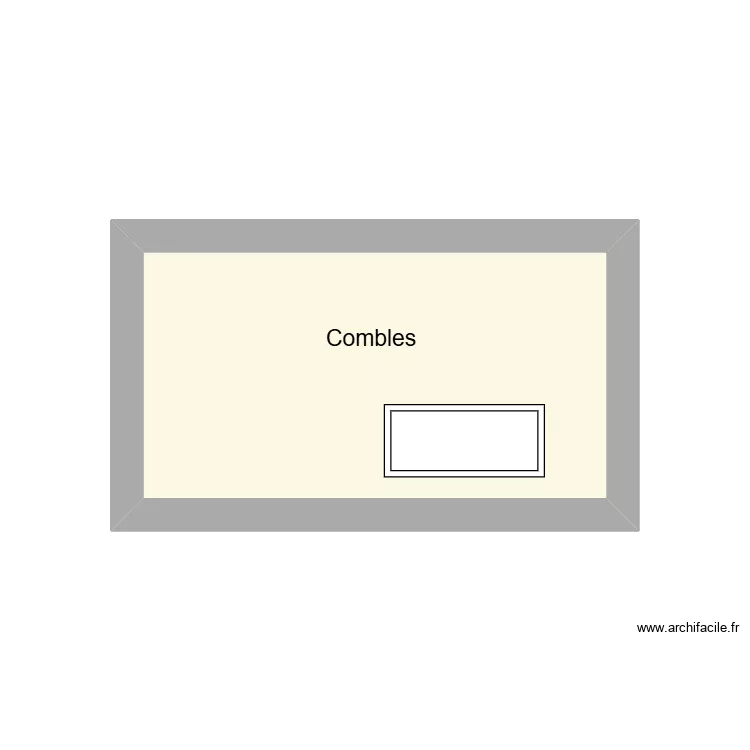 Croquis 1 - Combles. Plan de 