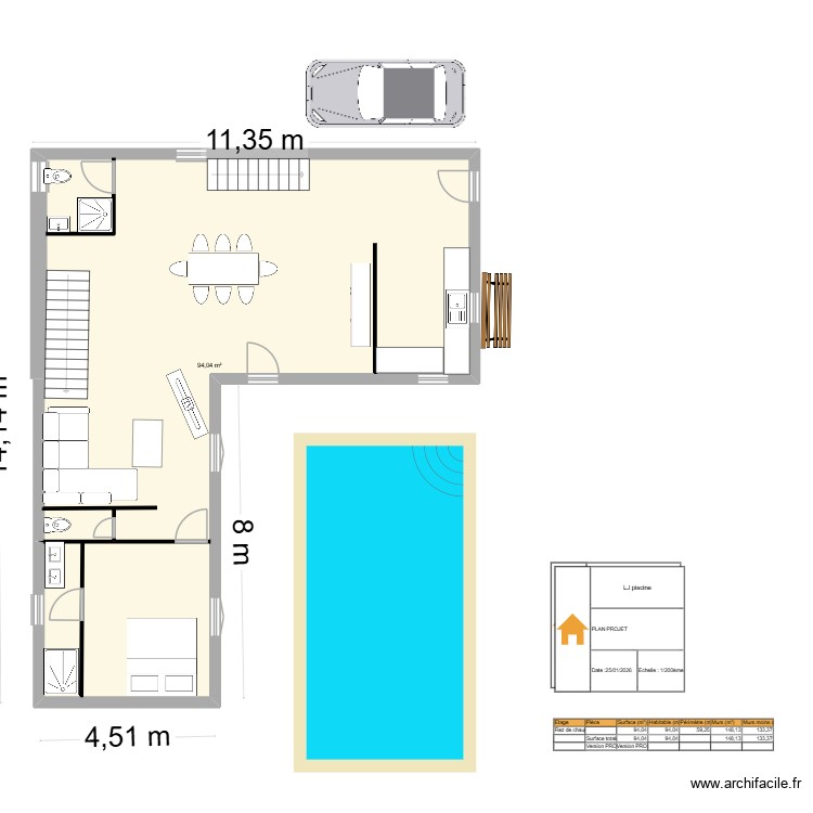 Rez de Jardin. Plan de 0 pièce et 0 m2 Rez de Jardin. Plan de 0 pièce et 0 m2