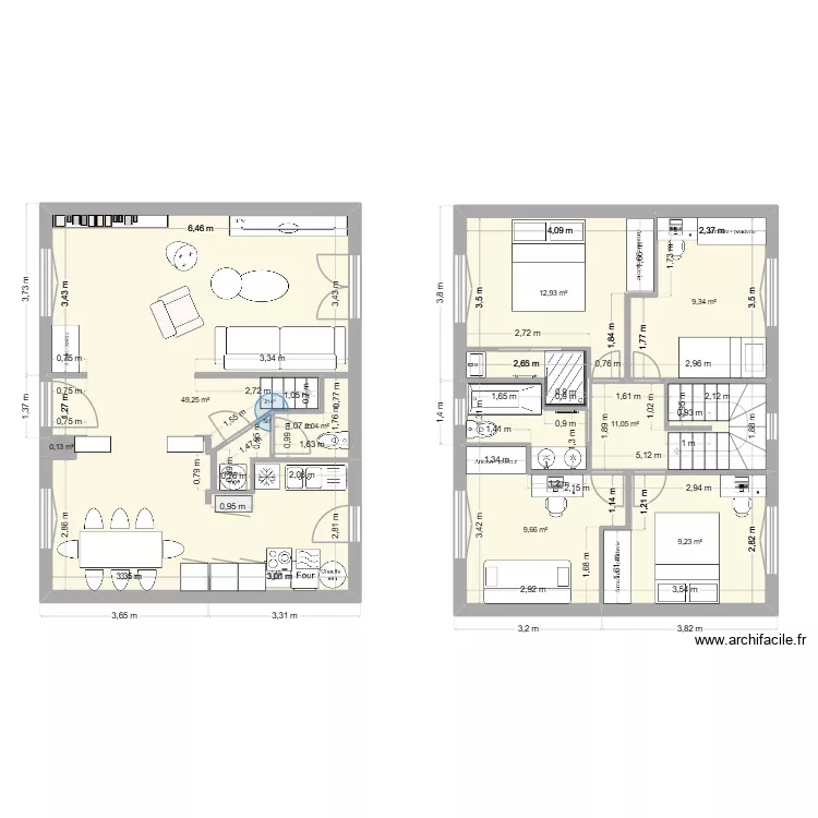 Emile Combes r&eacute;nov&eacute; v3 Mel. Plan de 8  et 104 m²