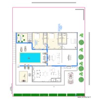 Esquisse 2 blocs sans toits avec sous-sol