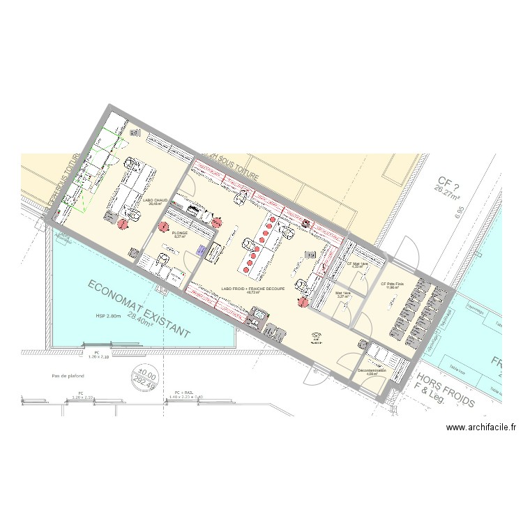 LA RAVOIRE V4. Plan de 7 pièces et 105 m2