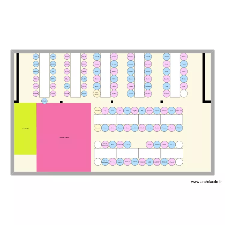 Salle banquet 2. Plan de Salle banquet 2. Plan de