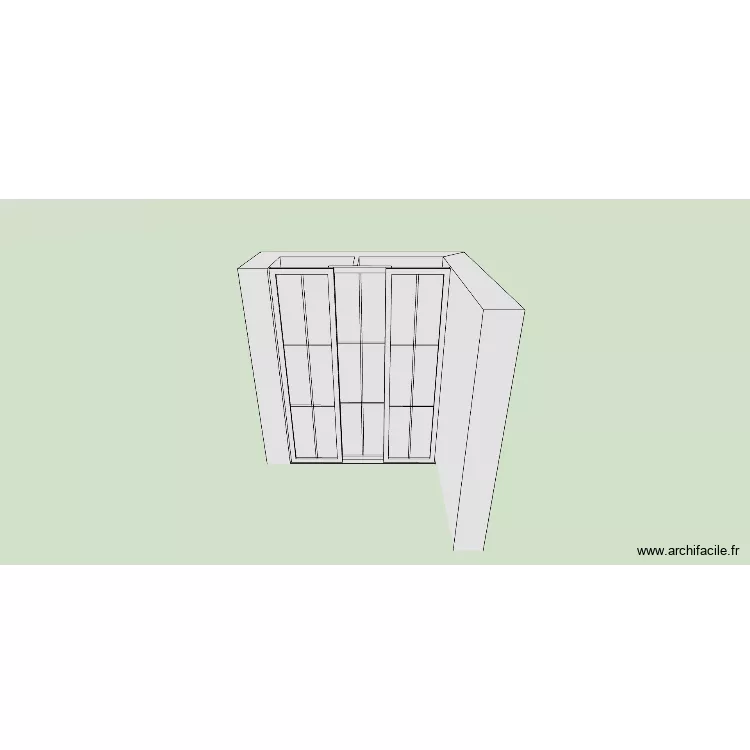 placard avec porte. Plan de 1 Pièce et 1 m² placard avec porte. Plan de 1 Pièce et 1 m²