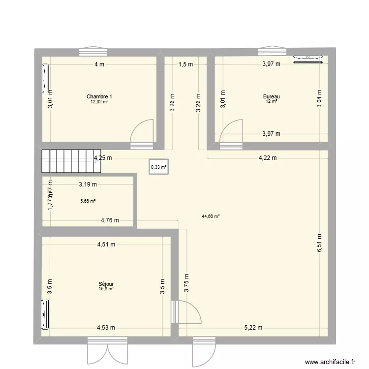 TROCHOT. Plan de 6  et 98 m²