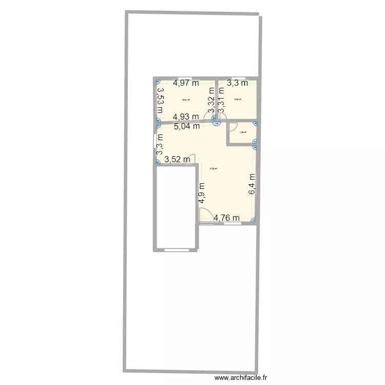 maison3. Plan de 4  et 80 m²