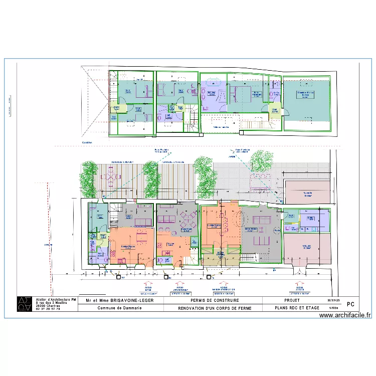 brisavoine leger. Plan de 