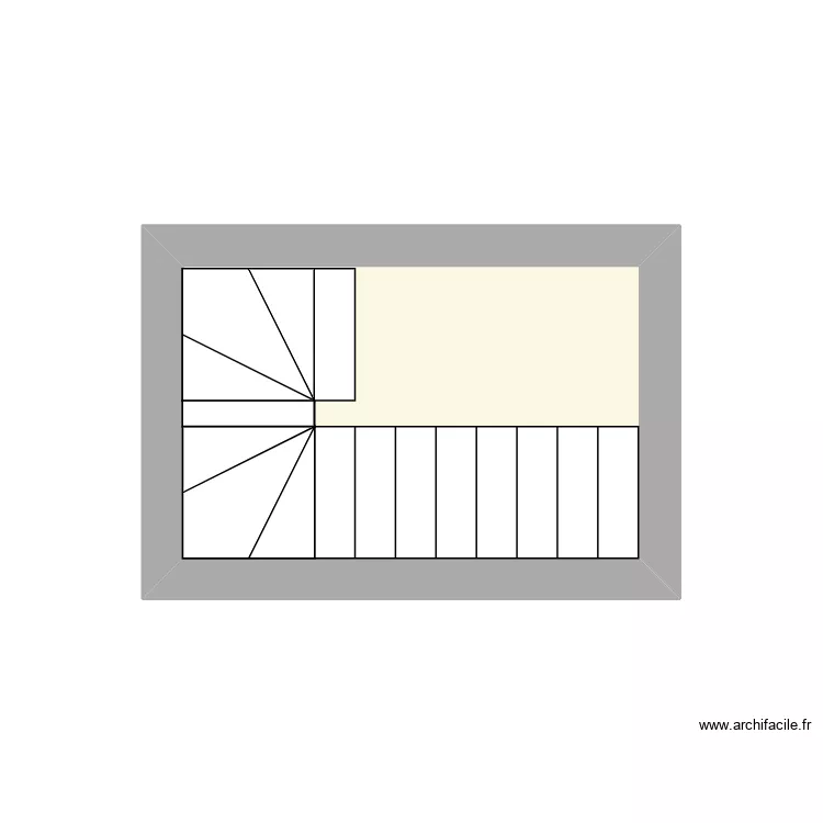 escalier. Plan de 