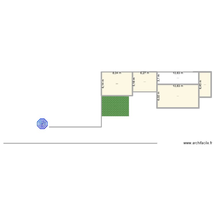 GRAVETTE 2. Plan de 5 pièces et 200 m2