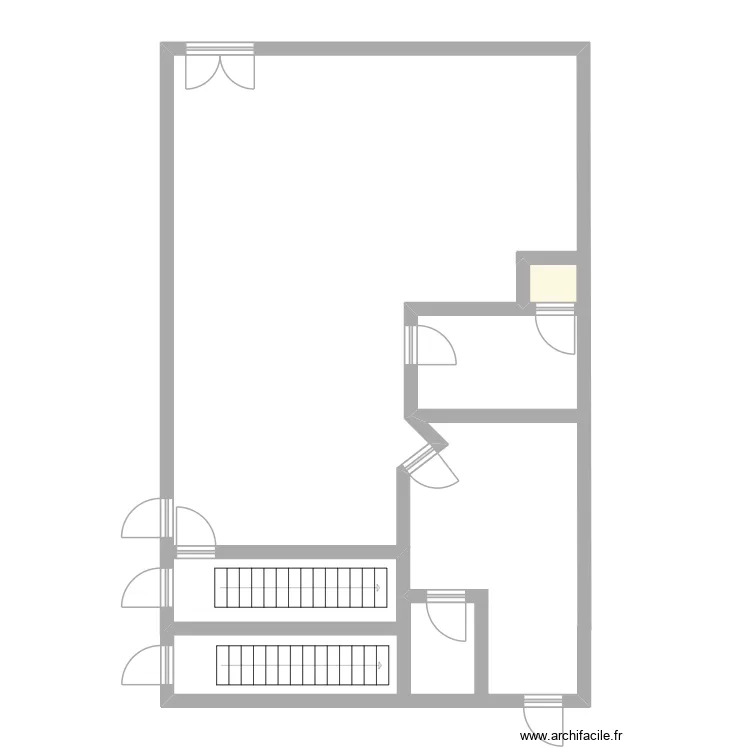 magasin. Plan de 1 et 1 m² magasin. Plan de 1 et 1 m²