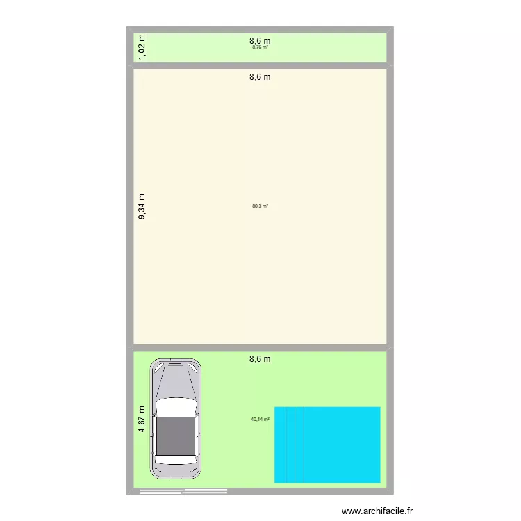 amir v4. Plan de 3  et 129 m²