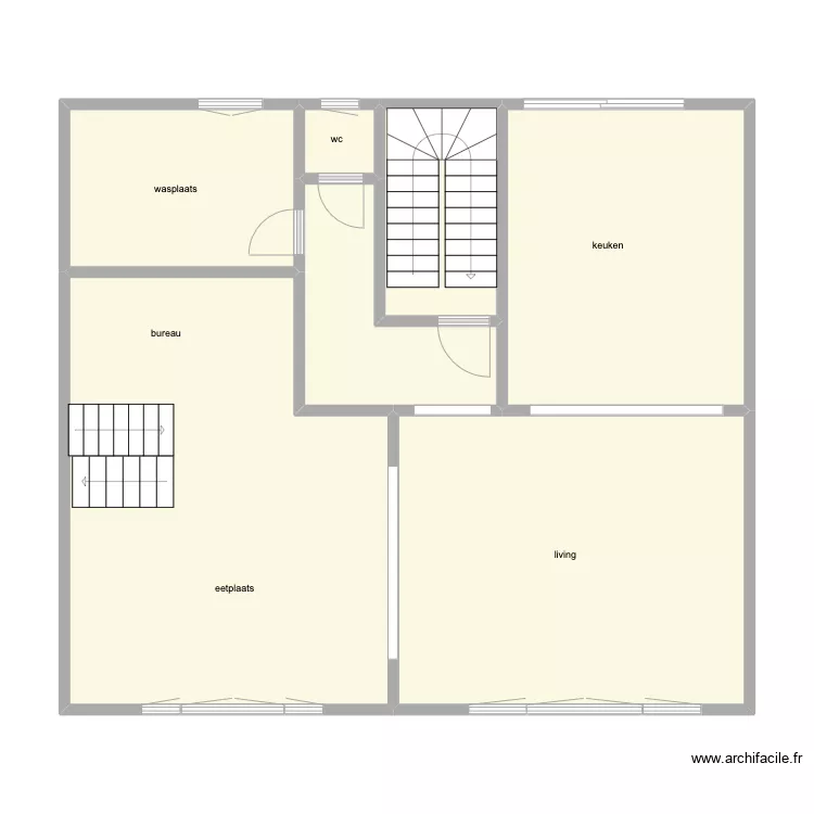 plan woning V+1 Guldensp. Plan de 