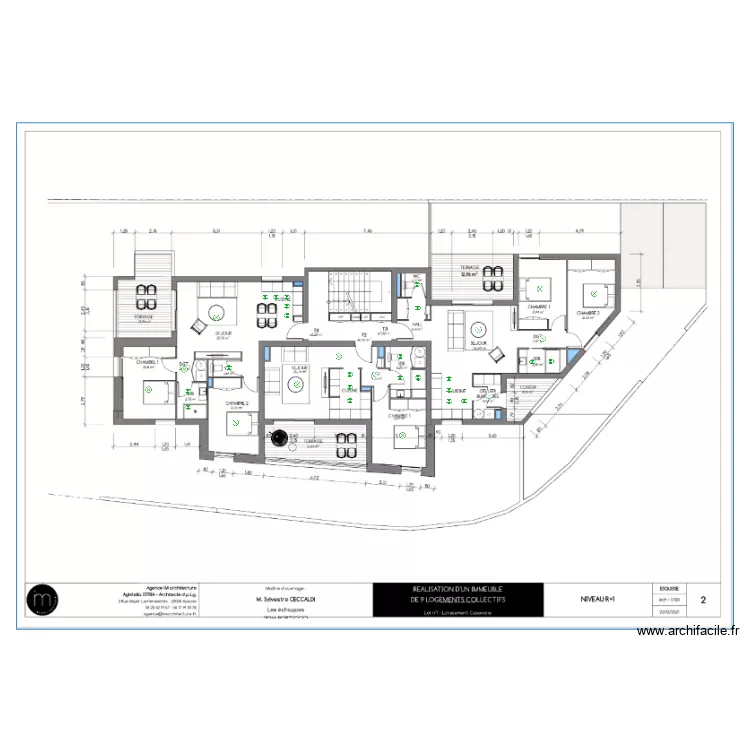 Casavone R+1 9app. Plan de 