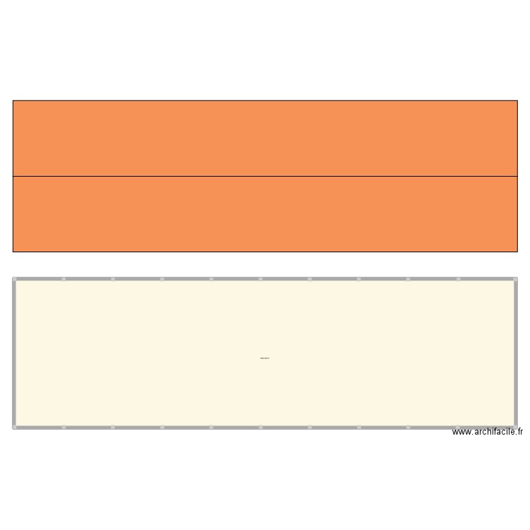 Hangar. Plan de 1 pièce et 459 m2