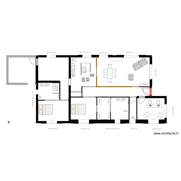Maison Orthez v10. Plan de 10 et 120 m² Maison Orthez v10. Plan de 10 et 120 m²
