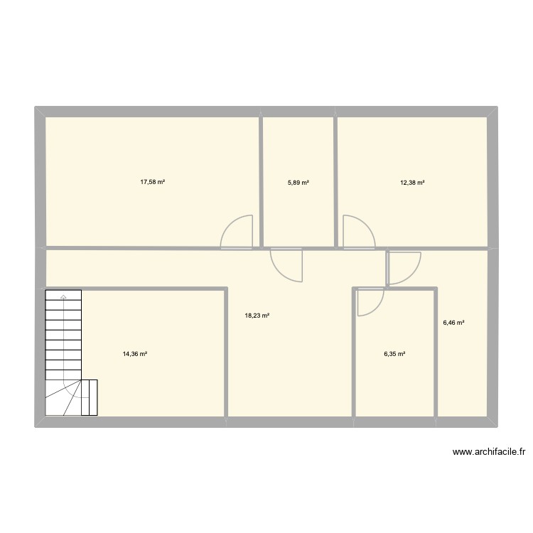 1er &eacute;tage la mazzarine. Plan de 0 pièce et 0 m2