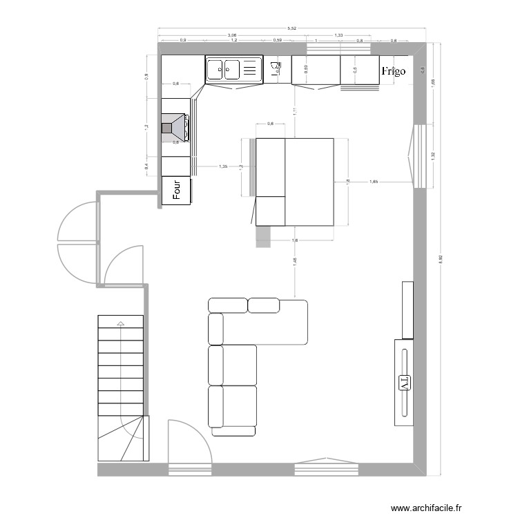 cuisine 2. Plan de 0 pièce et 0 m2