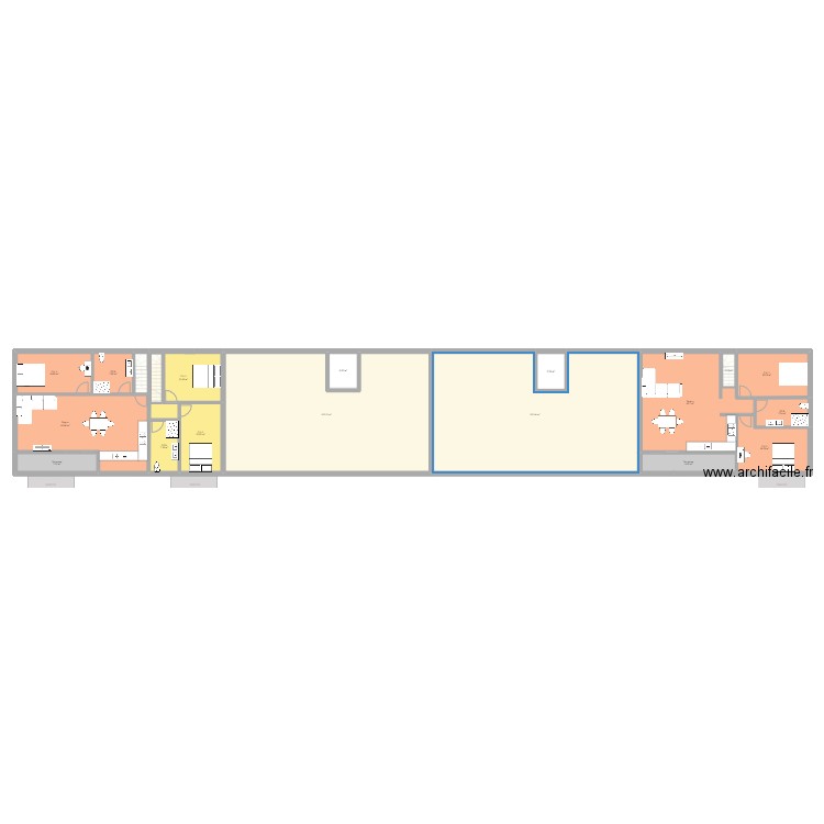 Plan Amay Immeuble 15 Appartements. Plan de 87 pièces et 1779 m2